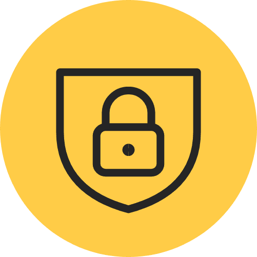 Icon of a padlock, symbolising how you can secure your Utilita Home package by paying 25% of the cost of the solar panels.